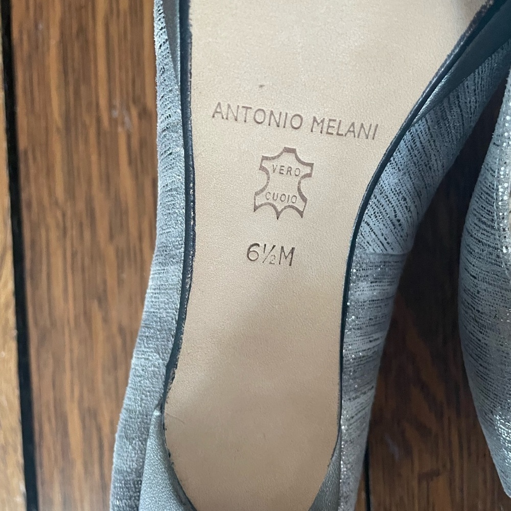 Silver Heels size 6.5 Antonio Mellani - Picture 4 of 6
